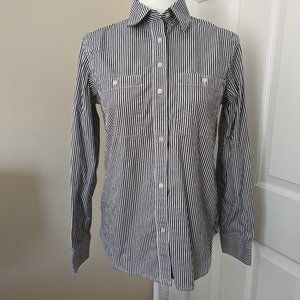 Lauren Ralph Lauren Women’s, size S, Black & White Striped Shirt